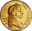 UK 5 Guineas Charles II 1679 KM# 444.1 CAROLVS∙II∙ DEI∙GRATIA coin obverse