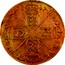 UK 5 Guineas James II 1687 KM# 460.1 MAG∙ BR∙FRA∙ ET∙HIB∙ REX∙*YEAR*∙ coin reverse