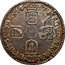 UK 6 Pence William III 1697 KM# 489 MAG∙ BR∙FRA∙ ET∙HIB∙ REX ∙*YEAR*∙ coin reverse