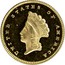 USA Dollar Indian Head - Type 2 1855 KM# 83 UNITED STATES OF AMERICA LIBERTY coin obverse