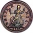 UK Farthing 1719 Proof KM# 556a Pre-Decimal coinage BRITAN NIA 1719 coin reverse