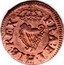 UK Farthing Charles I ND Transitional issue (ca.1634) KM# 172 FRA ET HIB REX coin reverse