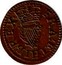 UK Farthing Charles I ND KM# 79 FRA:ET HIB:REX∙ coin reverse