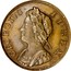 UK Farthing George II 1730 KM# 572 GEORGIVS ∙ II ∙ REX ∙ coin obverse