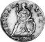 UK Farthing William and Mary 1694 Proof KM# 466.2b BRITAN NIA 1694 coin reverse