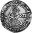 UK Shilling Charles I 1646 Lundy KM# 242.11 ∙CAROLVSD:G:MAG:BR:FR:ET:HI:REX∙ XII coin obverse