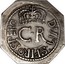 UK Shilling Charles I 1648 First Issue: In the name of Charles I.Octagonal planchet. KM# 380 DVM: SPIRO: SPERO coin reverse