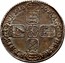 UK Shilling William III 1696 E KM# 485.4 MAG BR∙FRA ET∙HIB REX∙*YEAR*∙ coin reverse