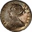 UK 1/2 Crown Anne no E no plumes 1708 KM# 525.1 ANNA ∙ DEI ∙ - GRATIA ∙ coin obverse