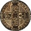 UK 1/2 Crown Anne no E no plumes 1708 KM# 525.1 MAG - BRI ∙ FR - ET ∙ HIB - ∙ REG ∙ coin reverse