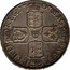 UK 1/2 Crown Anne no VIGO no plumes 1704 Tertio, Plain below bust KM# 518.1 MAG BR FRA ET HIB REG 17 04 coin reverse