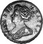 UK 1/2 Crown Anne Roses and plumes 1707 KM# 518.4 ANNA ∙ DEI ∙ - GRATIA ∙ coin obverse