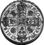 UK 1/2 Crown Anne Roses and plumes 1707 KM# 518.4 ∙MAG: BR:FRA: ET∙HIB: REG: *YEAR* coin reverse
