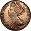 UK 1/2 Crown Anne VIGO no plumes 1703 KM# 518.2 ANNA ∙ DEI ∙ - GRATIA ∙ coin obverse
