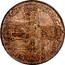 UK 1/2 Crown Anne VIGO no plumes 1703 KM# 518.2 MAG - BR ∙ FRA - ET ∙ HIB - REG ∙ coin reverse