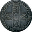 UK 1/2 Crown George II LIMA below bust 1746 KM# 584.3 F ∙ D ∙ B ∙ - ET ∙ L ∙ D ∙ S ∙ R ∙ I ∙ - A ∙ T ∙ ET ∙ E ∙ - M ∙ B ∙ F ∙ ET ∙ - H ∙ REX ∙ coin reverse