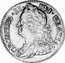 UK 1/2 Crown George II Roses in angles 1745 KM# 584.1 GEORGIVS ∙ II ∙ - DEI ∙ GRATIA ∙ coin obverse