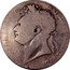 UK 1/2 Crown George IV 1821 KM# 676 GEORGIUS IIII D:G: BRITANNIAR:REX F:D: coin obverse