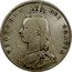 UK 1/2 Crown Victoria 1888 KM# 764 VICTORIA DEI GRATIA coin obverse