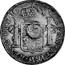 UK 1/2 Dollar Countermarked 1785-1789 (1797) CM Date: ND(1797) KM# B622 HISPAN∙ET IND∙REX∙ MO ∙ 8R ∙F∙M∙ coin reverse