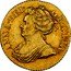 UK 1/2 Guinea Anne 1705 KM# 510.1 ANNA DEI GRATIA coin obverse