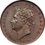 UK 1/2 Penny George II 1826 Proof KM# 692a GEORGIUS IV DEI GRATIA 1827 coin obverse