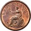 UK 1/2 Penny George III 1807 KM# 662 BRITANNIA coin reverse