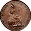 UK 1/2 Penny Victoria 1838 KM# 726 BRITANNIAR: REG: FID: DEF: coin reverse