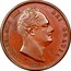 UK 1/2 Penny William IV 1831 Proof KM# 706a GULIELMUS IIII DEI GRATIA coin obverse