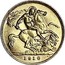 UK 1/2 Sovereign Edward VII 1910 KM# 804 1910 B.P. coin reverse