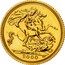 UK 1/2 Sovereign Elizabeth II 2000 KM# 1001 2001 BP coin reverse