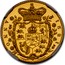 UK 1/2 Sovereign George IV 1821 Proof KM# 681 ANNO 1821 coin reverse