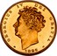 UK 1/2 Sovereign George IV 1826 KM# 700 GEORGIUS IV DEI GRATIA coin obverse