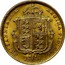 UK 1/2 Sovereign Victoria 1887 KM# 766 BRITANNIARUM REGINA FID: DEF coin reverse