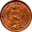 UK 1/3 Farthing George IV 1827 KM# 703 BRITANNIAR: REX FID: DEF coin reverse