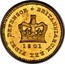UK 1/3 Guinea George III 1801 KM# 648 BRITANNIARUM REX FIDEI DEFENSOR coin reverse