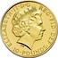 UK 10 Pounds Year of the Horse 2014 British Royal Mint KM# 1282 ELIZABETH'II'D'G REG'FID'DEF'10'POUNDS' IRB coin obverse