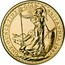UK 100 Pounds Elizabeth II 1987 KM# 953 ONE'OUNCE'FINE'GOLD' 'BRITANNIA'1987' NATHAN coin reverse