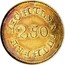 USA $2.50 C. Bechtler 18XX KM# 76.1 BECHTLER. RUTHERF: 2.50 : coin reverse