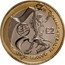 UK £2 Games in Northern Ireland 2002 British Royal Mint Proof KM# 1034 £2 XVII COMMONWEALTH GAMES 2002 MB coin reverse