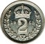 UK 2 Pence Elizabeth II (Maundy pre-decimal; 1st issue) 1953 Prooflike KM# 885 19 2 53 coin reverse
