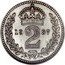 UK 2 Pence George VI 1937 Prooflike KM# 847 *YE 2 AR* coin reverse