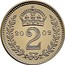 UK 2 Pence Queen Elizabeth II Golden Jubilee 2002 British Royal Mint Proof KM# 899a 2 20 02 coin reverse
