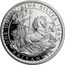 UK 2 Pounds Britannia 1997 Proof KM# 981 ONE'OUNCE'FINE'SILVER'1997 BRITANNIA PN coin reverse