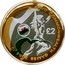 UK 2 Pounds Games in Northern Ireland (Welsh flag) 2002 British Royal Mint Proof KM# 1033a £2 XVII COMMONWEALTH GAMES 2002 MB coin reverse