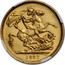 UK 2 Pounds Victoria 1887 Proof. Proof issues with mint mark S below right rear hoof of horse were struck at Sydney, refer to Australia listings KM# 768 1887 B.P. coin reverse