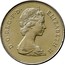 UK 25 New Pence Wedding of Prince Charles & Diana 1981 KM# 925 D∙G∙REG∙F∙D∙ ELIZABETH II coin obverse