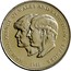 UK 25 New Pence Wedding of Prince Charles & Diana 1981 KM# 925 H.R.H. THE PRINCE OF WALES AND LADY DIANA SPENCER PN ∙1981∙ coin reverse