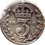 UK 3 Pence Edward VII 1908 KM# 797.2 *YE 3 AR* coin reverse