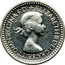 UK 3 Pence Elizabeth II (Maundy pre-decimal; 1st issue) 1953 Prooflike KM# 887 + ELIZABETH II DEI GRA:BRITT:OMN:REGINA F:D: coin obverse